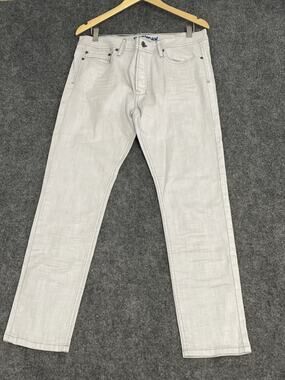 Desigual Jeans Mens 30x32 Denim Pants Bluish White Stretch Button Fly N261